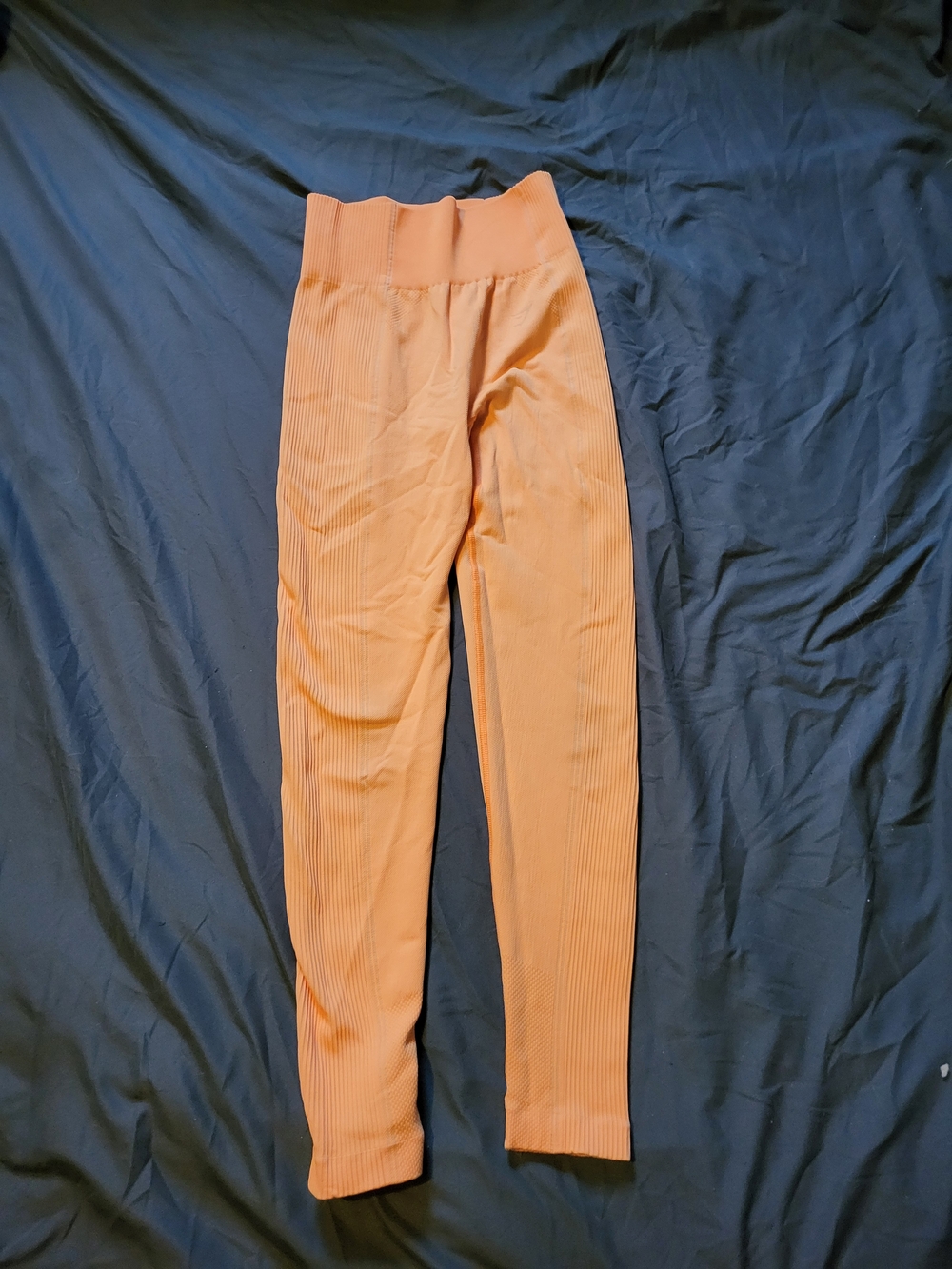 Gymshark Peach Ribbed High-Waist Leggings
